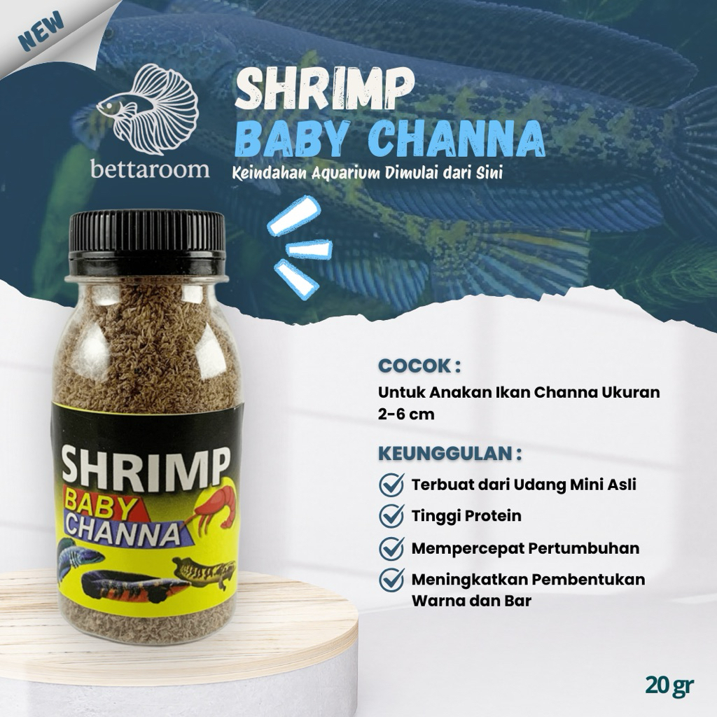 Pakan Burayak Channa udang mini pakan anakan Channa shrimp baby channa