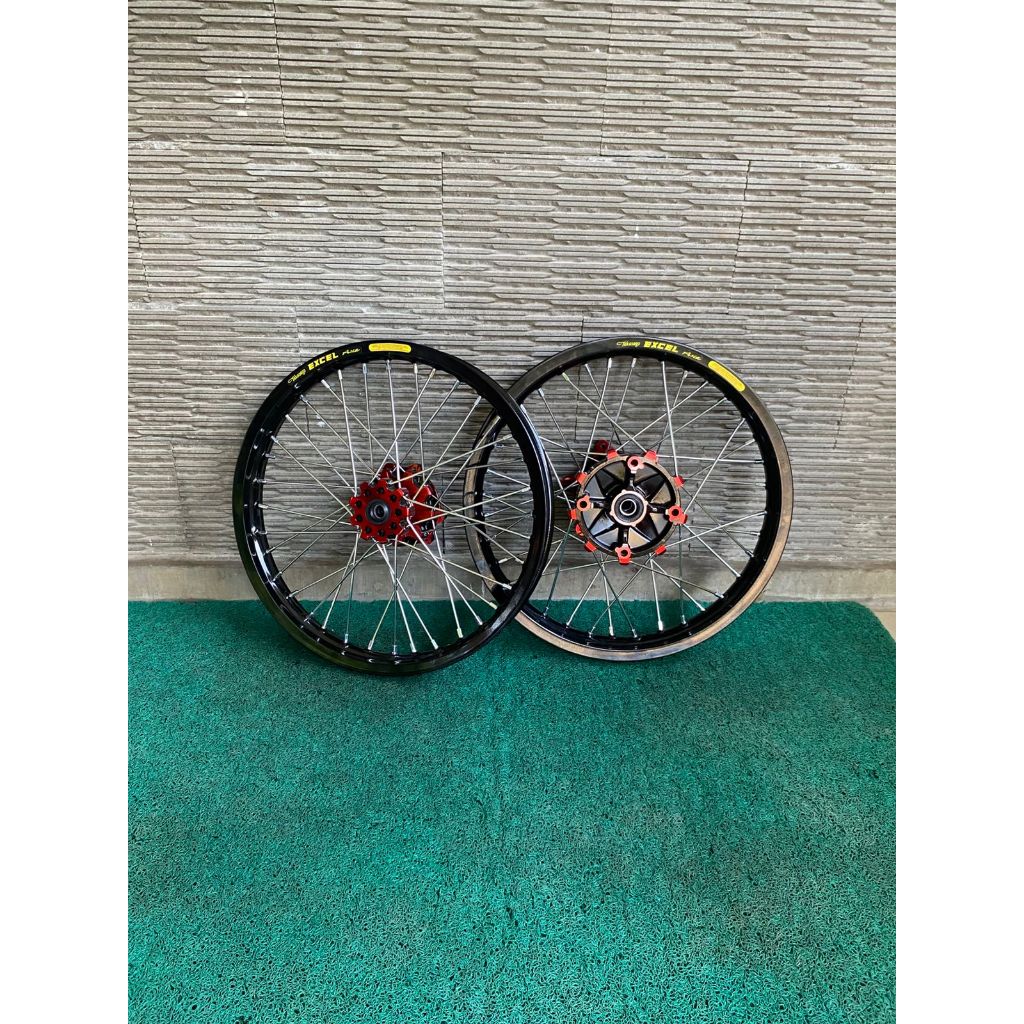 Roda Set Surex CRF 150 L Ring 17 Tanpa Ban Velg Custome Sticker Takasago Excel Asia