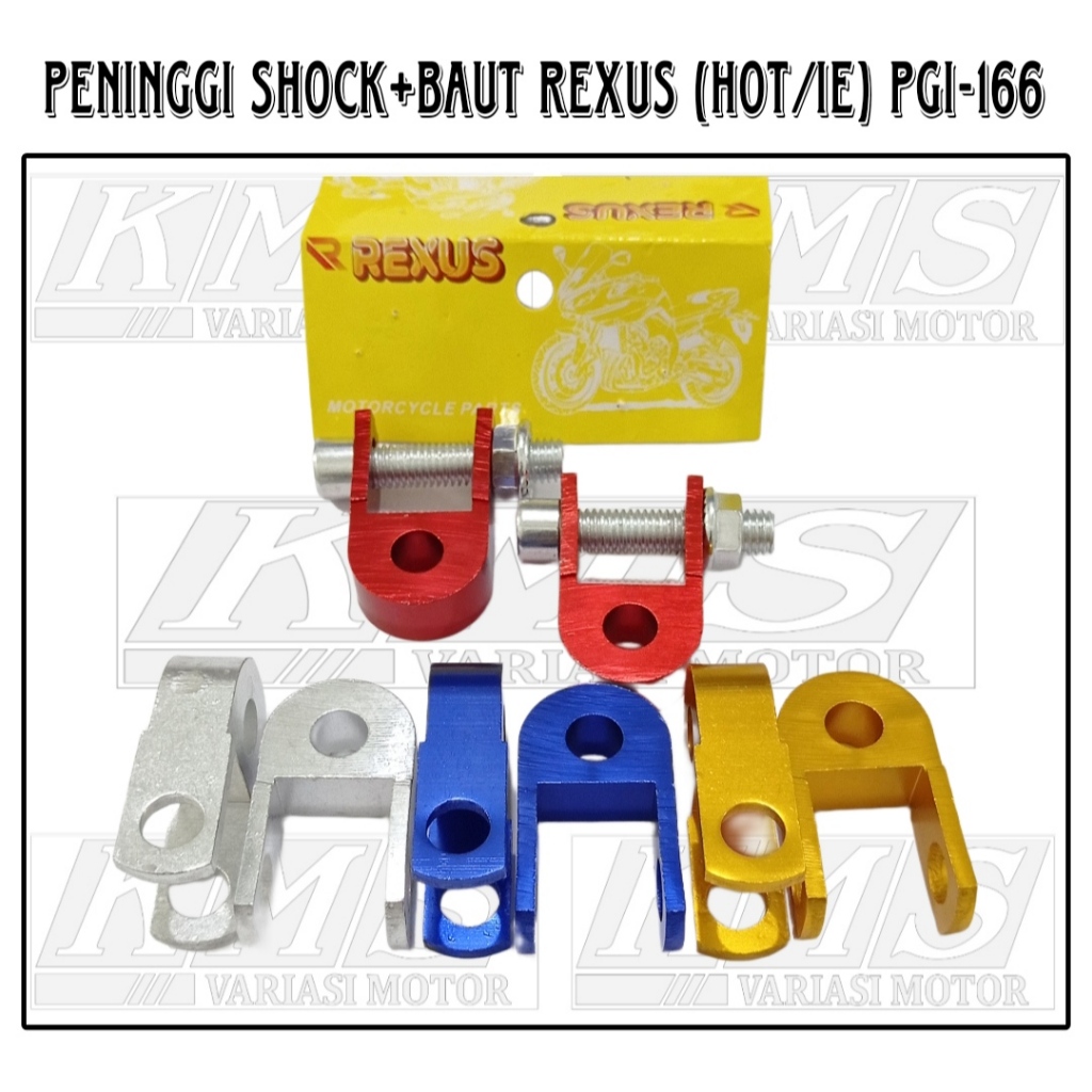 Peninggi Shock Belakang Motor Bebek Variasi+Baut Belakang/VIXION / MATIC BAWAH/MATIC ATAS/JUP MX