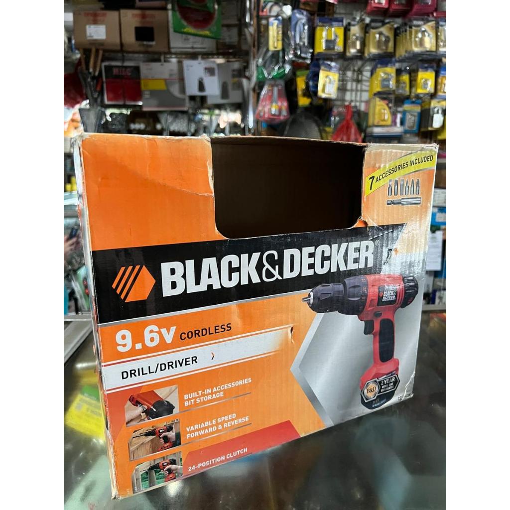 Black & Decker Cordless Screwdriver – Bor Obeng Elektrik 9.6V