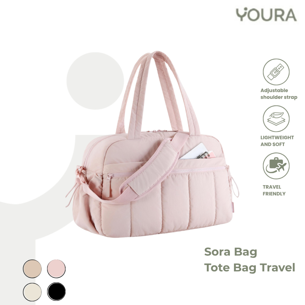 BIG PROMO YOURA - SORA TOTE BAG SLING BAG TRAVEL BAG TAS WANITA GYM YOGA OLAHRAGA SPORT BAG