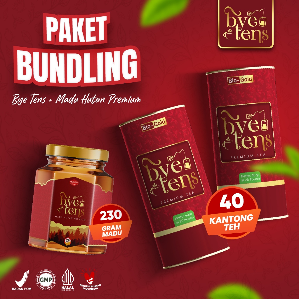 

Paket Bundling 2 Kaleng Teh Bye Tens Dan 1 Botol Madu 230gr Untuk Mengatasi Kolesterol Hipertensi Dan Gula Darah