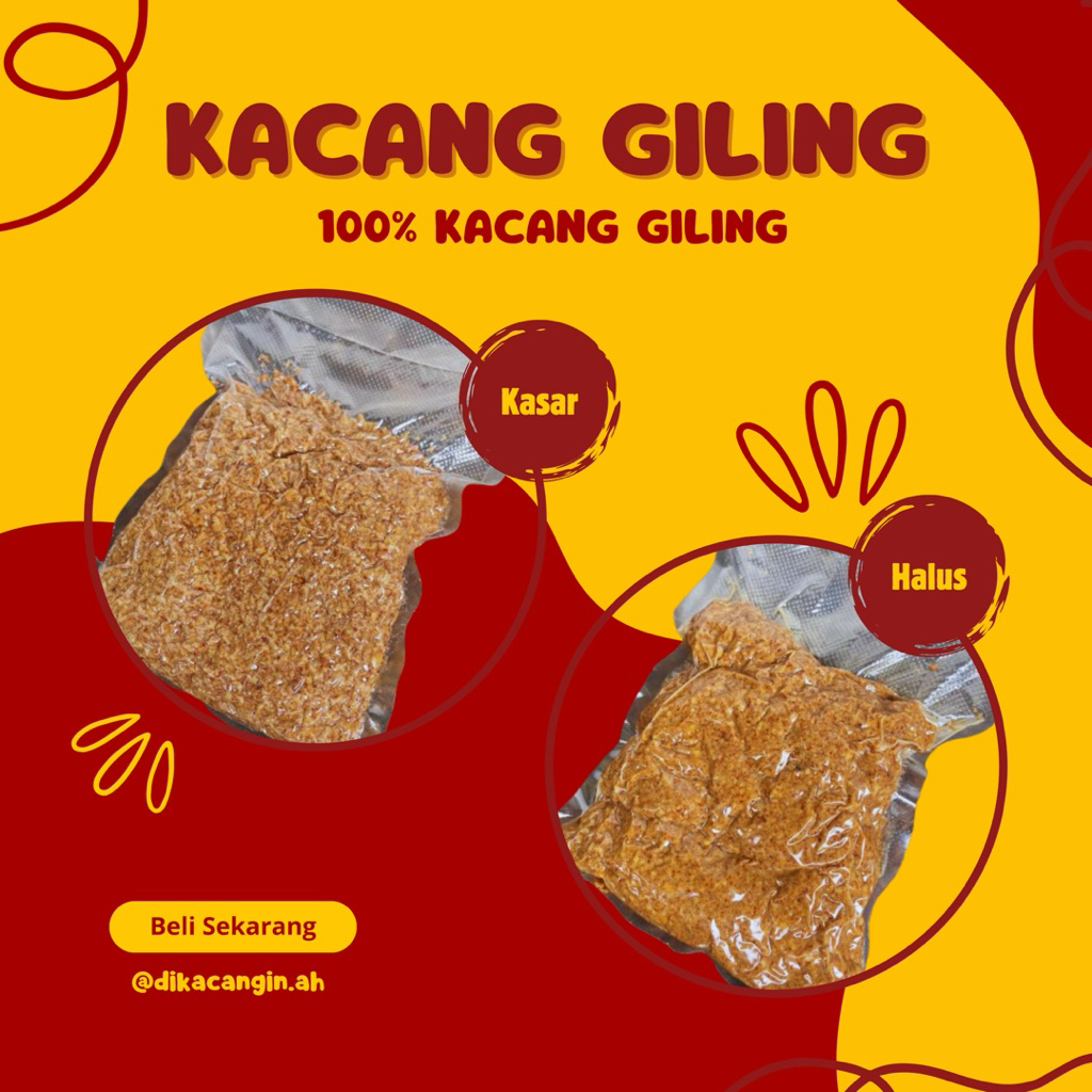 

1 KG Kacang Giling 100% Kacang Tanah Giling HALUS KASAR