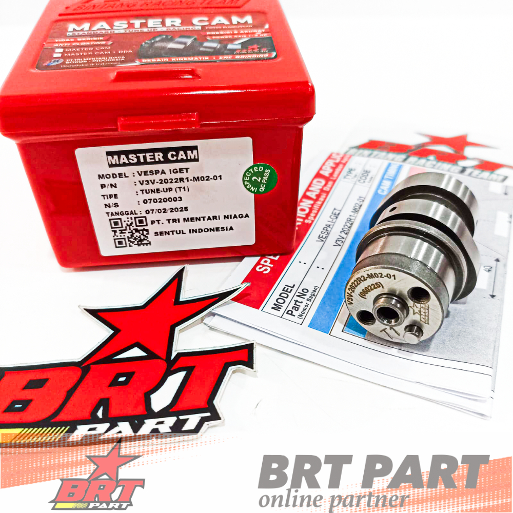 Noken As BRT Master Cam Vespa 3V Sprint Iget Master Cam BRT