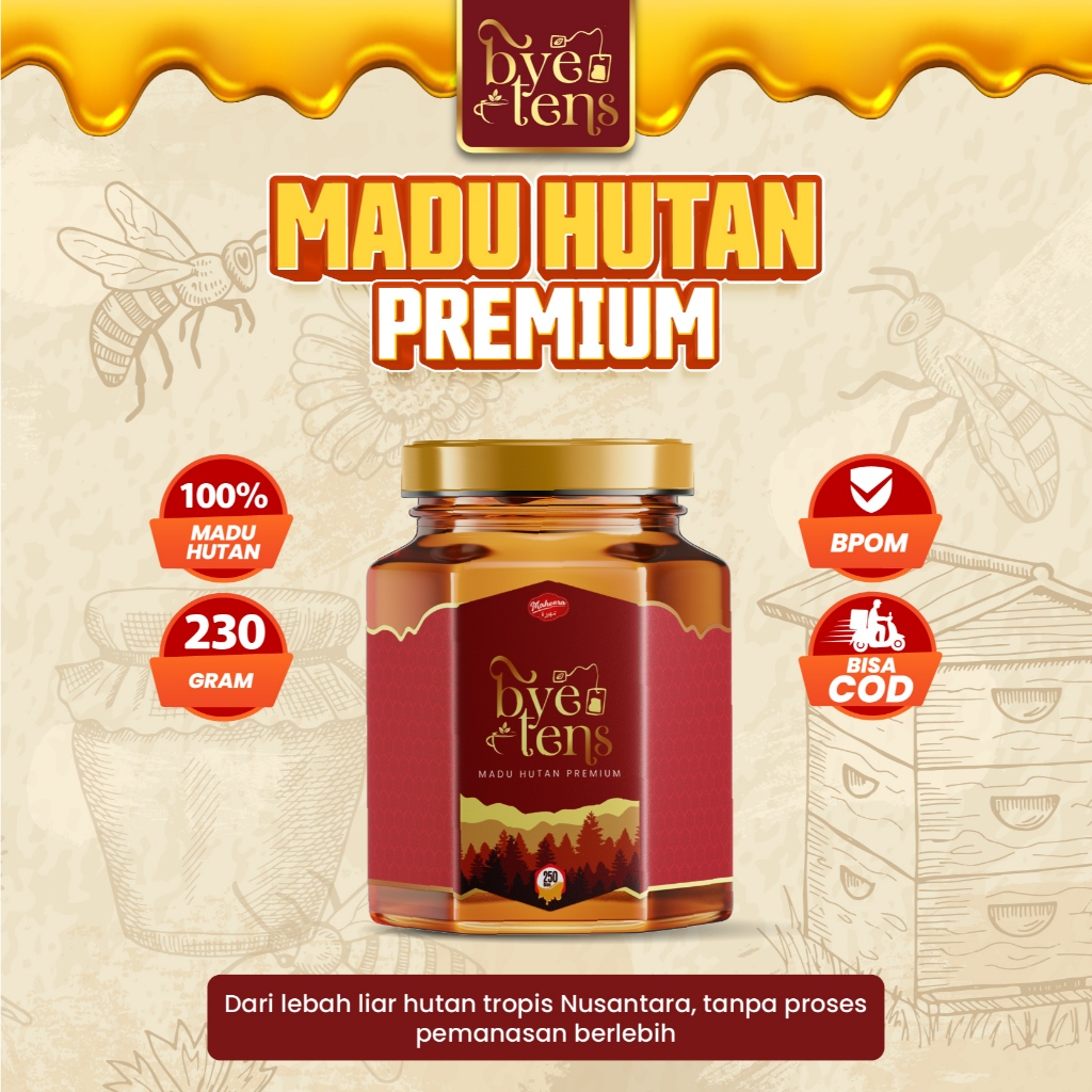 

Byetens Madu Hutan Premium 230gr - Bantu Jaga Imunitas BPOM