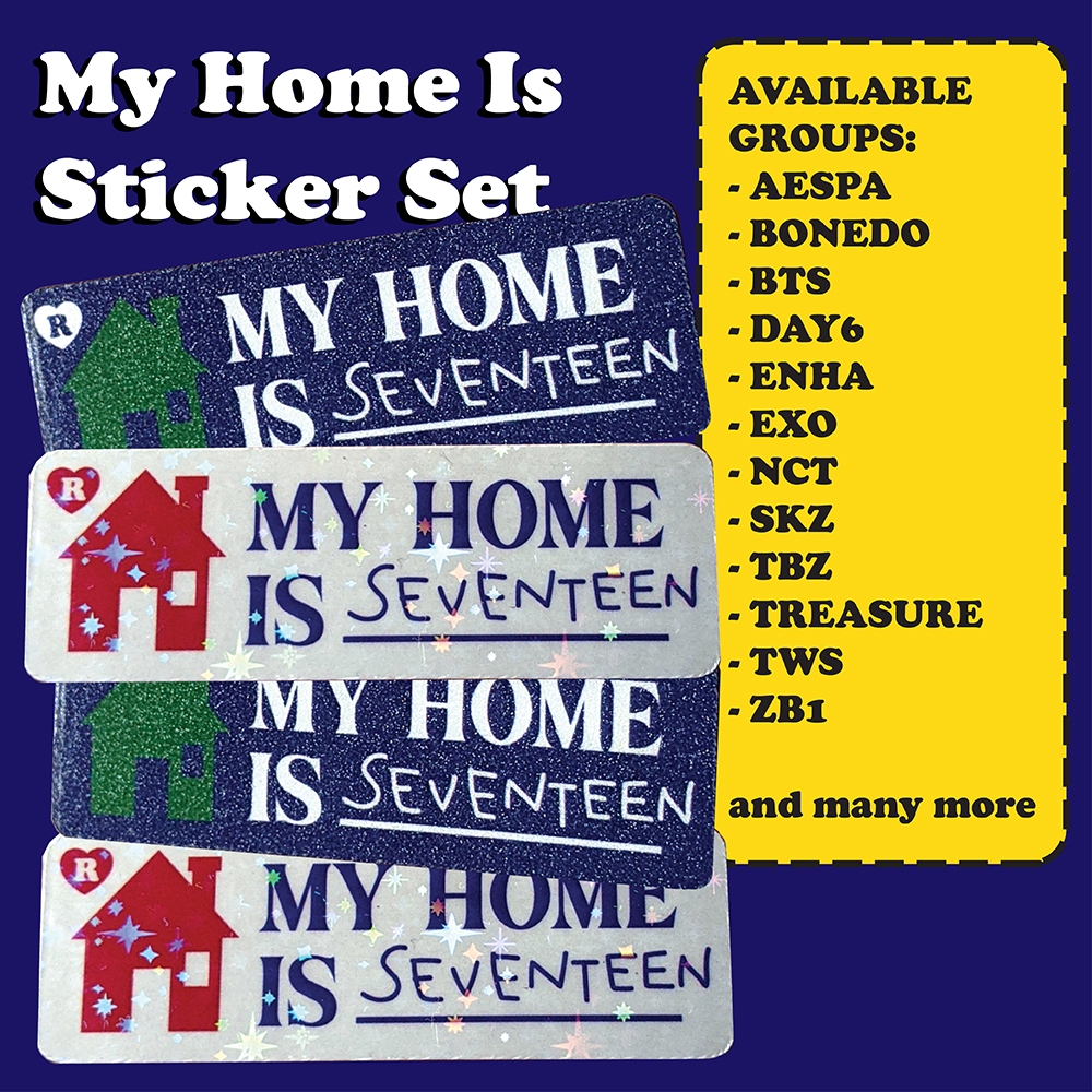 

My Home Is _____ STICKER SET ~ Homebuddy Rattled Home Series
