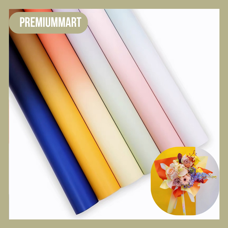 

20 LEMBAR FLOWER WRAPPING PAPER CELLOPHANE GRADIENT FLORIST Cantik & Bagus KB029