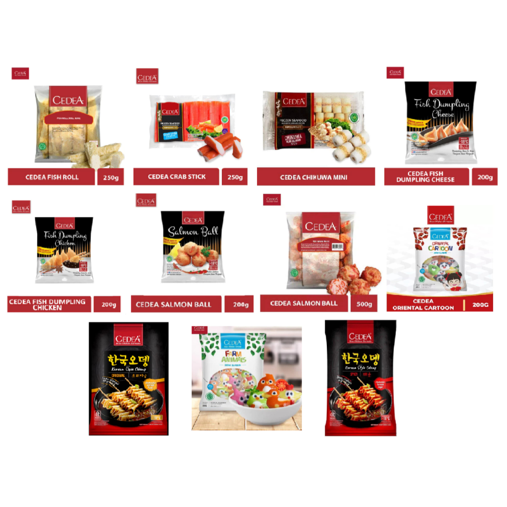 

Cedea Crab Stick/Chikuwa Mini/Fish Roll/Dumpling/Salmon Ball/Odeng