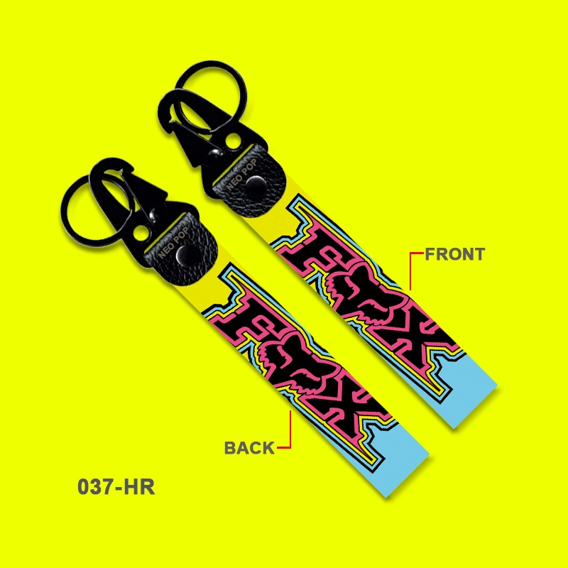 GANTUNGAN KUNCI PREMIUM FOX RACING KEYCHAIN MOTOR STRAP LANYARD MERCHANDISE KAWASAKI HONDA YAMAHA JE