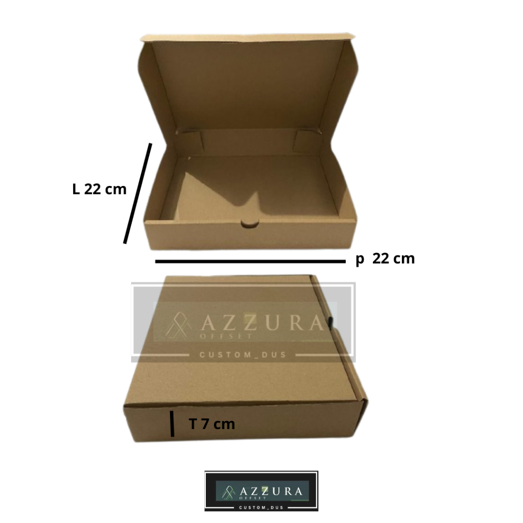 

kemasan coklat polos Dus pizza Box hampers kotak makanan 22x22x7