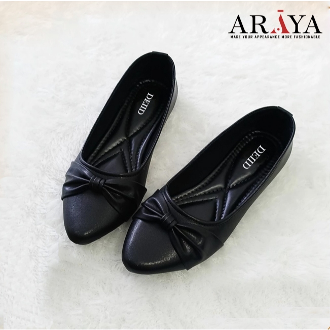 Flatshoes Wanita Sepatu Flat sepatu Kerja wanita Anti Slip Alas Karet