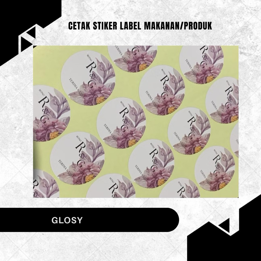 

Cetak Stiker Label Makanan/produk/tasyakuran