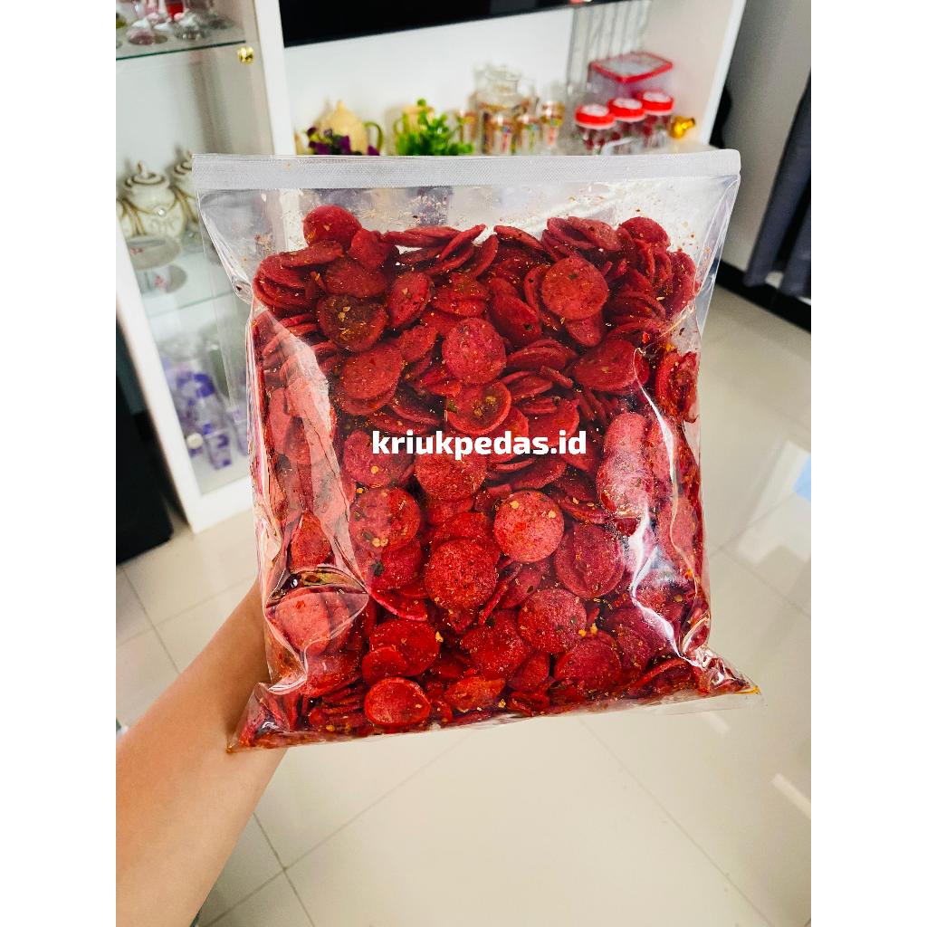 

sosreng/sosis goreng pedas daun jeruk 1kg 250gr 500gr 100gr