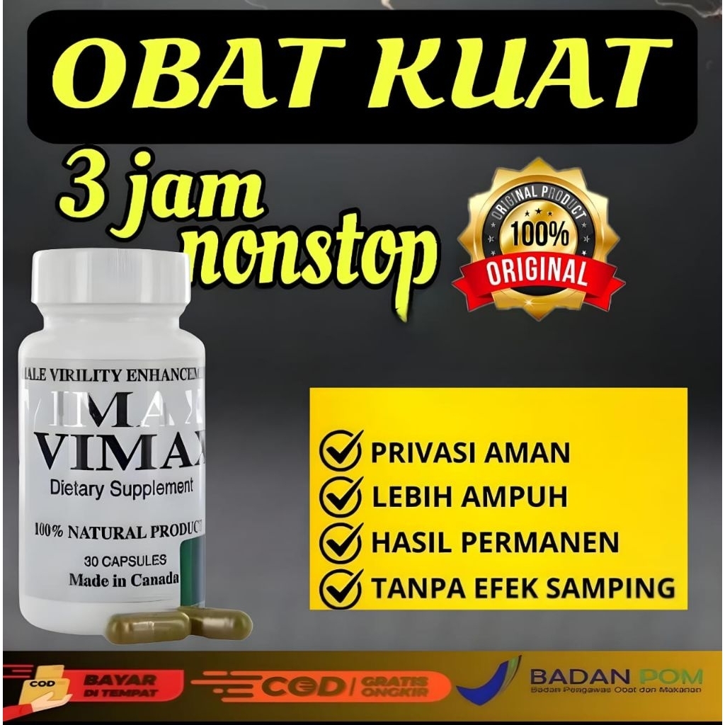 (Vimax) obat kuat pria tahan lama original BPOM ampuh kuat tahan lama permanen