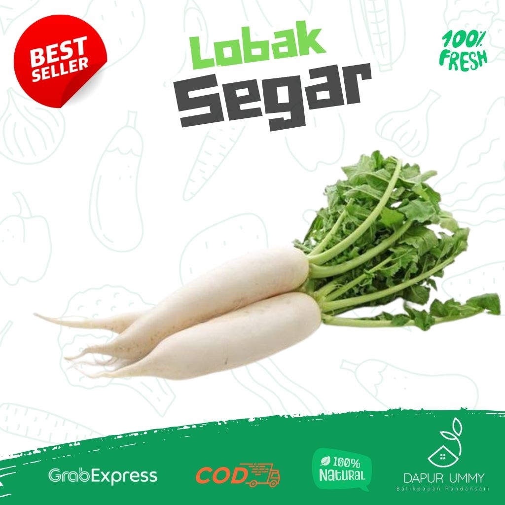 

SAYUR FRESH • Lobak Putih 500gr