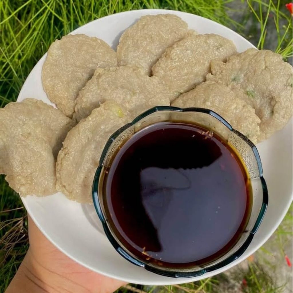 

pempek kulit ikan tenggiri isi 10