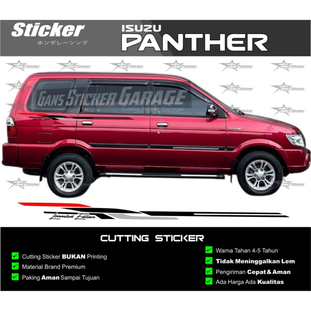 Sticker Cutting Mobil Isuzu Panther Aksesoris Isuzu Panther