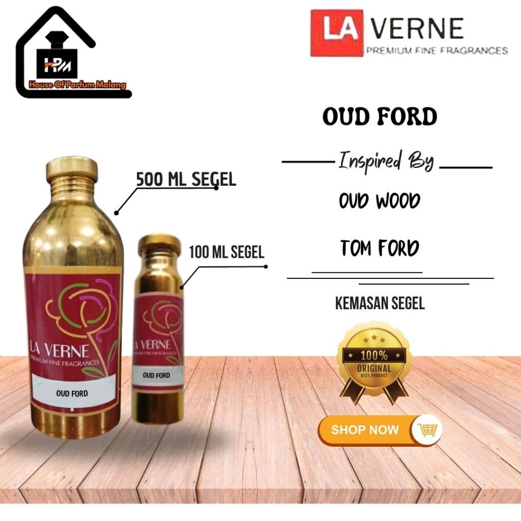 OUD FORD by LA VERNE inspired by Oud Wood | Tom F.o.r.d | BIBIT PARFUM MURNI | KEMASAN SEGEL 500ML |