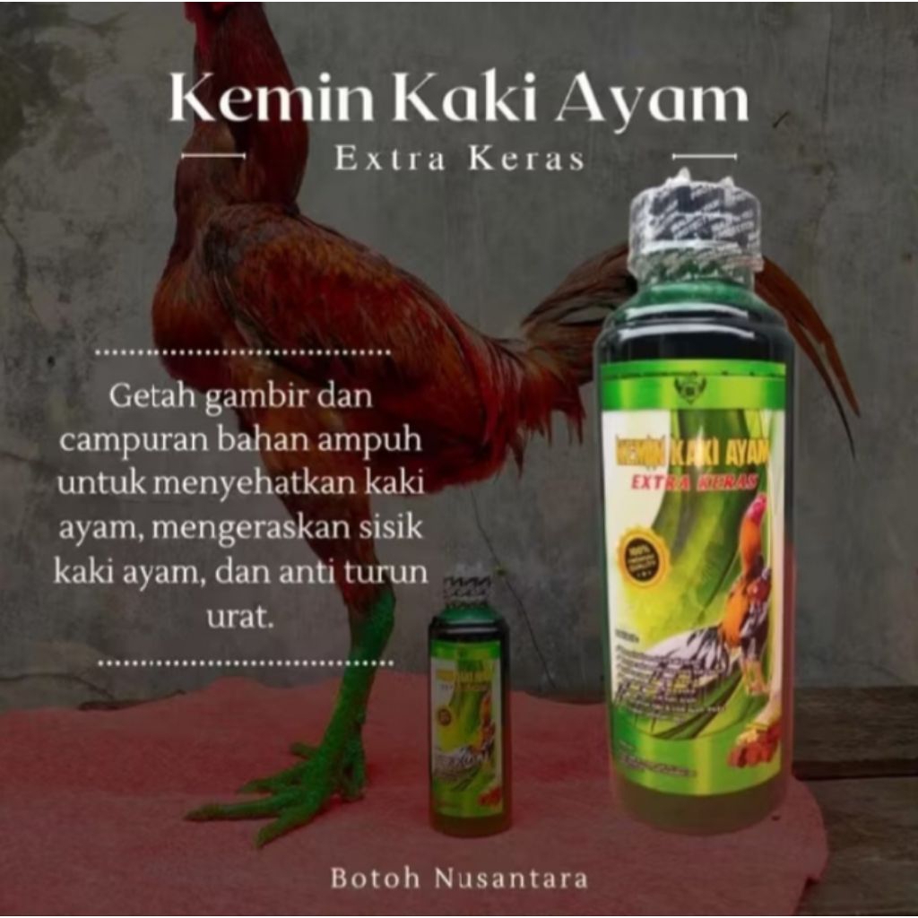 KEMIN KAKI AYAM KEMIN GETAH GAMBIR KEMIN KAKI HIJAU IJO JAMU AYAM DOPING AYAM ADU