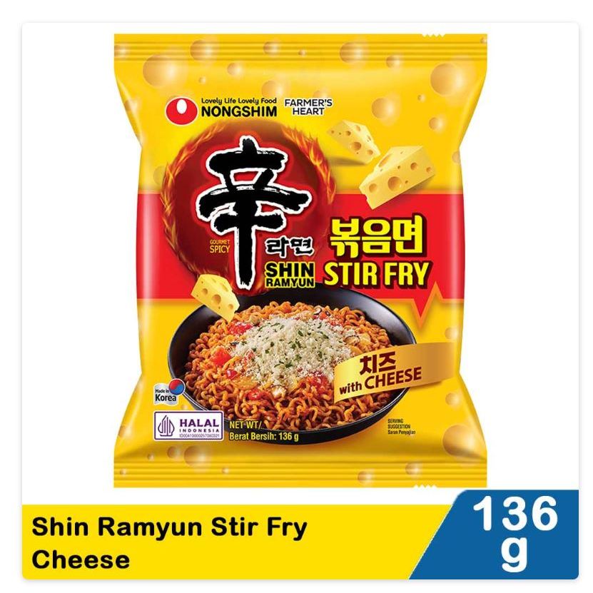 

nong shim shin ramyun stir fry cheese 136g