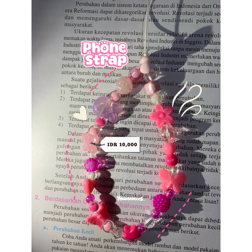 gantungan hp lucu gantungan hp aesthetic gantungan hp pink gantungan hp cantik phone strap korea pho