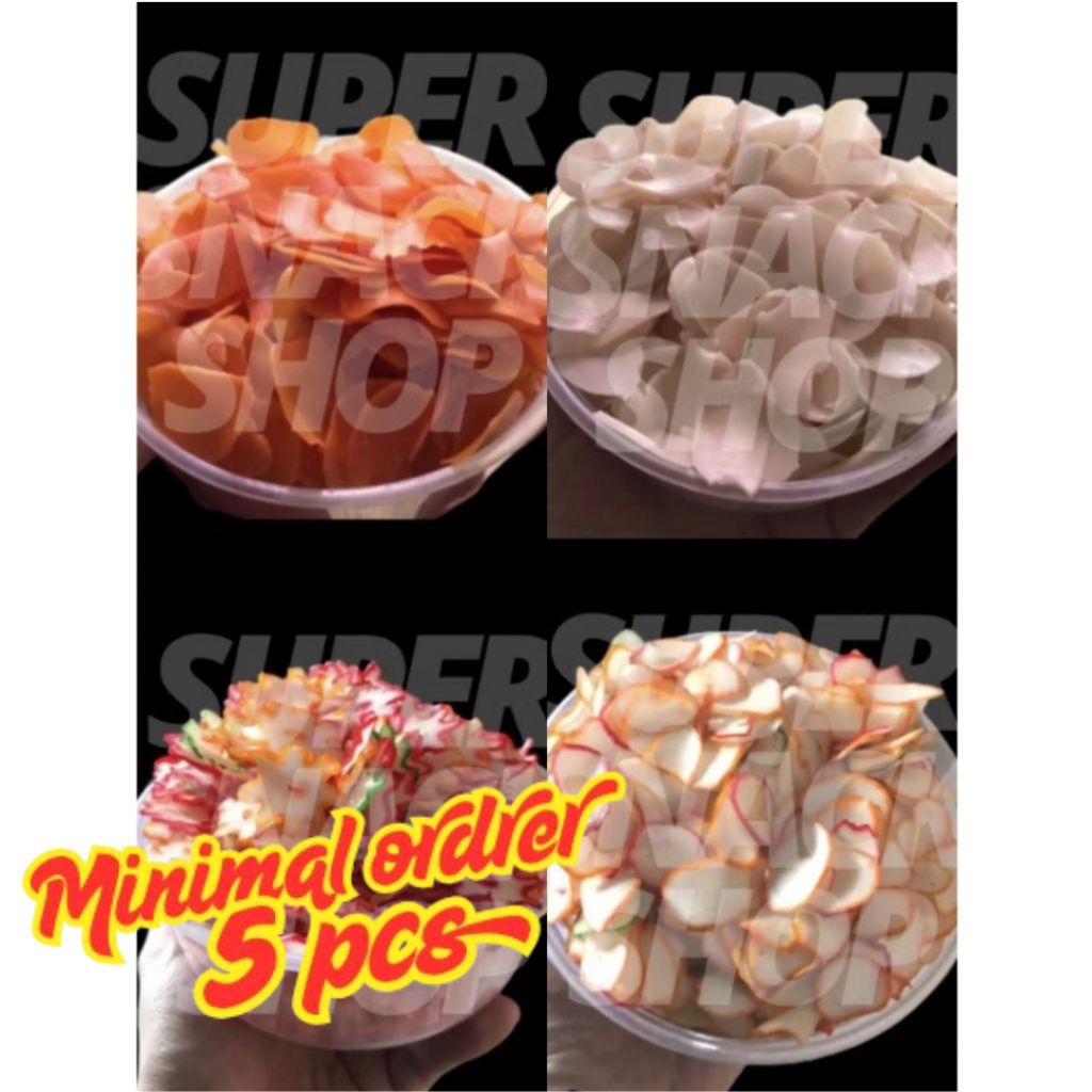 

KERUPUK SEBLAK MENTAH / KRUPUK KERING / KERIPIK KERUPUK BAWANG 250 GR (minimal 5 pcs)