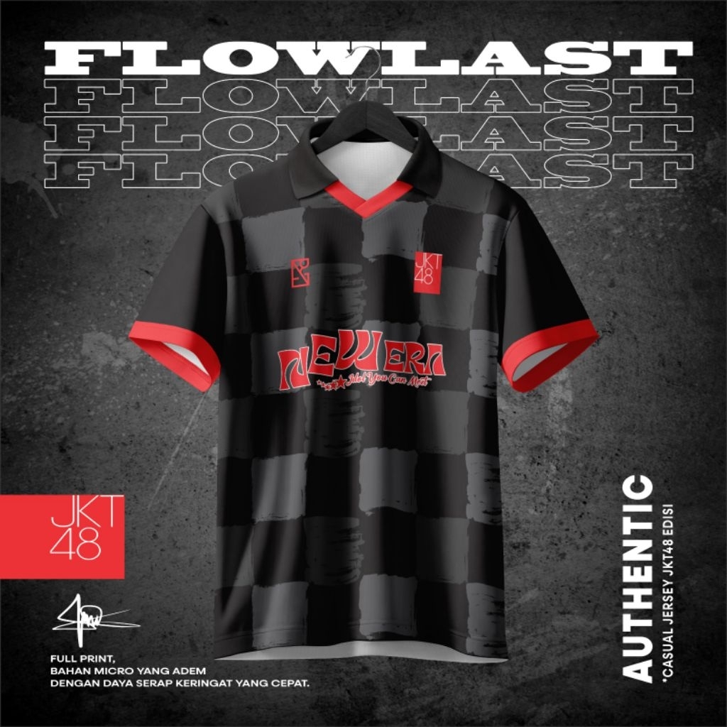 Jersey terbaik fashion casual terbaik di Indonesia/ Jersey Pria wanita JKT48 Jersey kekinian