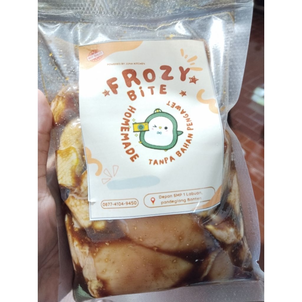 

ayam goreng teriyaki 500gr|| homemade || frozen food kemasan vacum sealer