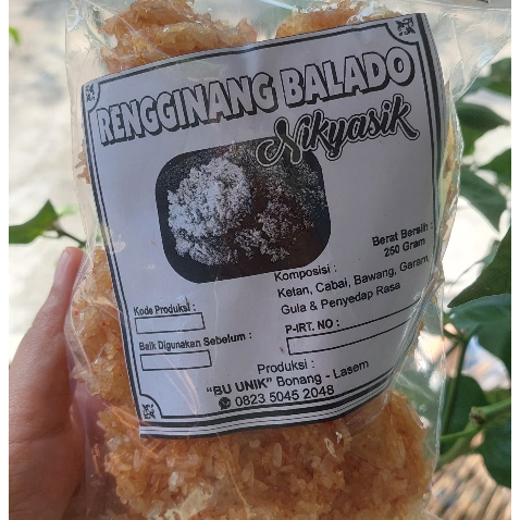 

RANGGINAN BALADO, RAJUNGAN, CUMI, TERI, UDANG. ENAK GURIH RENYAH. 250 gram.