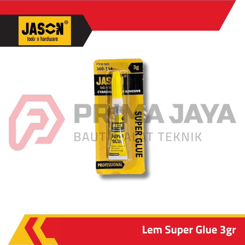 

LEM SUPER GLUE INSTAN CEPAT KERING / ALTECO / CYANOACRYLATE 3 GRAM UNTUK PERABOT KAYU PLASTIK LOGAM JASON
