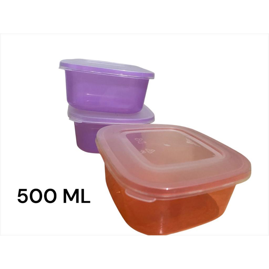 Toples Bumbu Kotak 500 ml Liter / Wadah Kue Kering 500 ml Serbaguna / Toples Plastik Mutiara nuvo wa