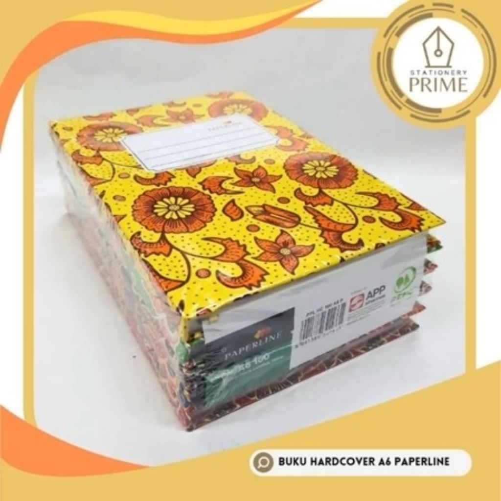 

Buku Hard Cover Oktavo A6 100 Lembar Paperline ( 1 Pack isi 5 Buku )