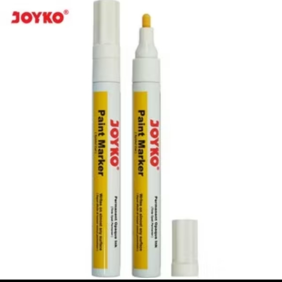 

Paint Marker Joyko WHITE Color PTM-37 Spidol Cat Permanen Warna