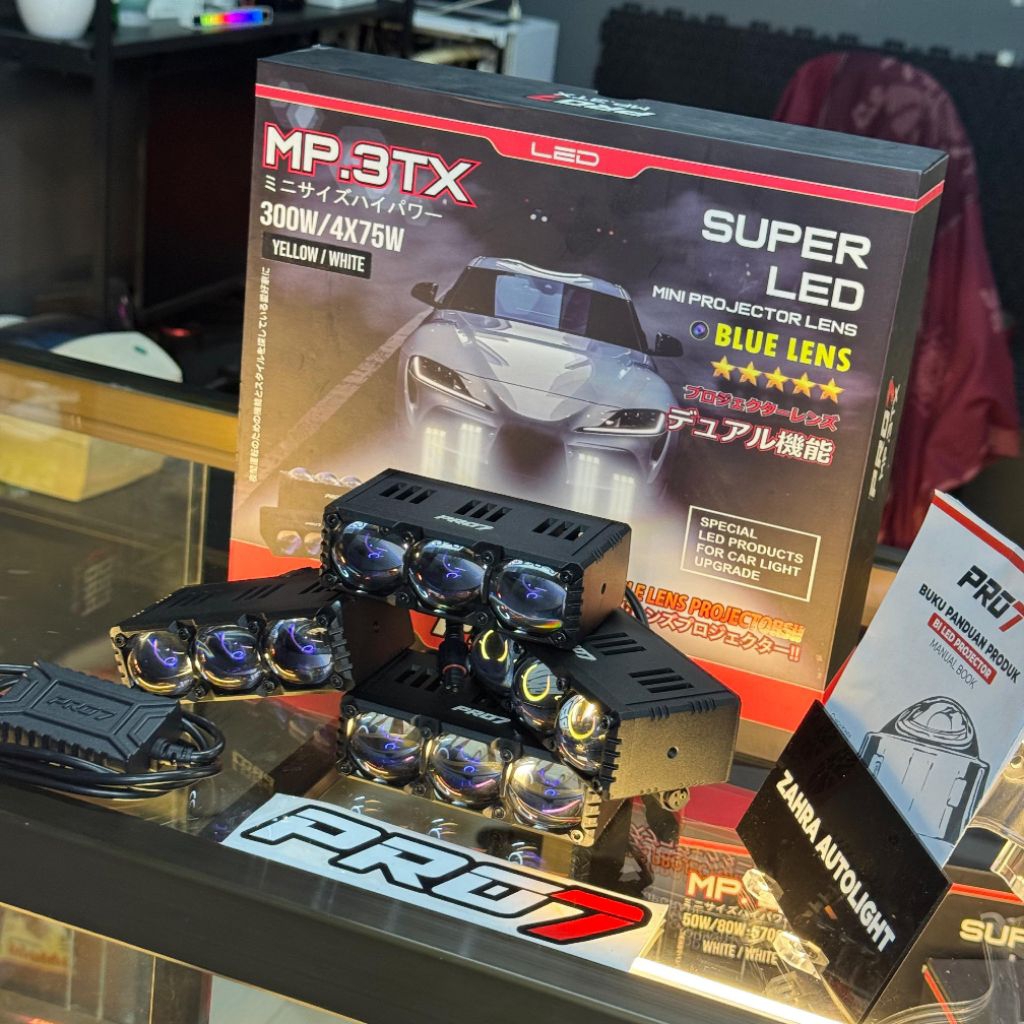 MINILASER PRO7 MP 3TX BLUE LENS/ MINI PROJIE MP 3TX ORIGINAL PRO7 3MATA BARU