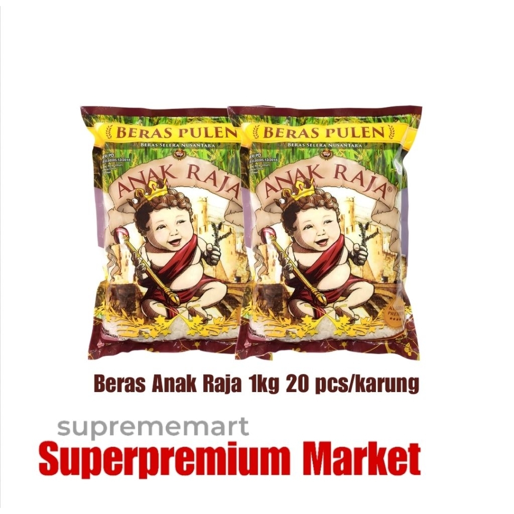 

Anak Raja Beras Pulen Enak Premium Rice 1 Kg x 20 pcs/karung