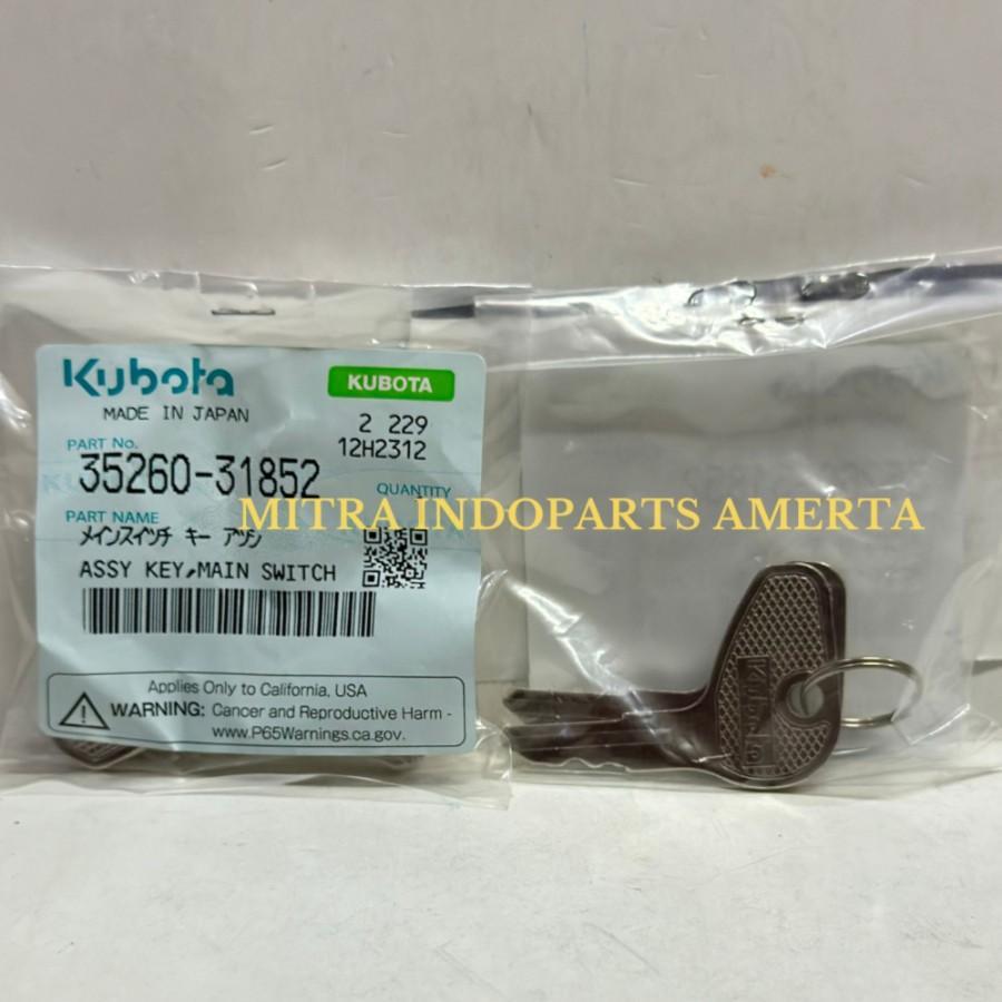 KUNCI KONTAK,KEY MX5000 MX5100 KUBOTA (35260-31852) GENUINE
