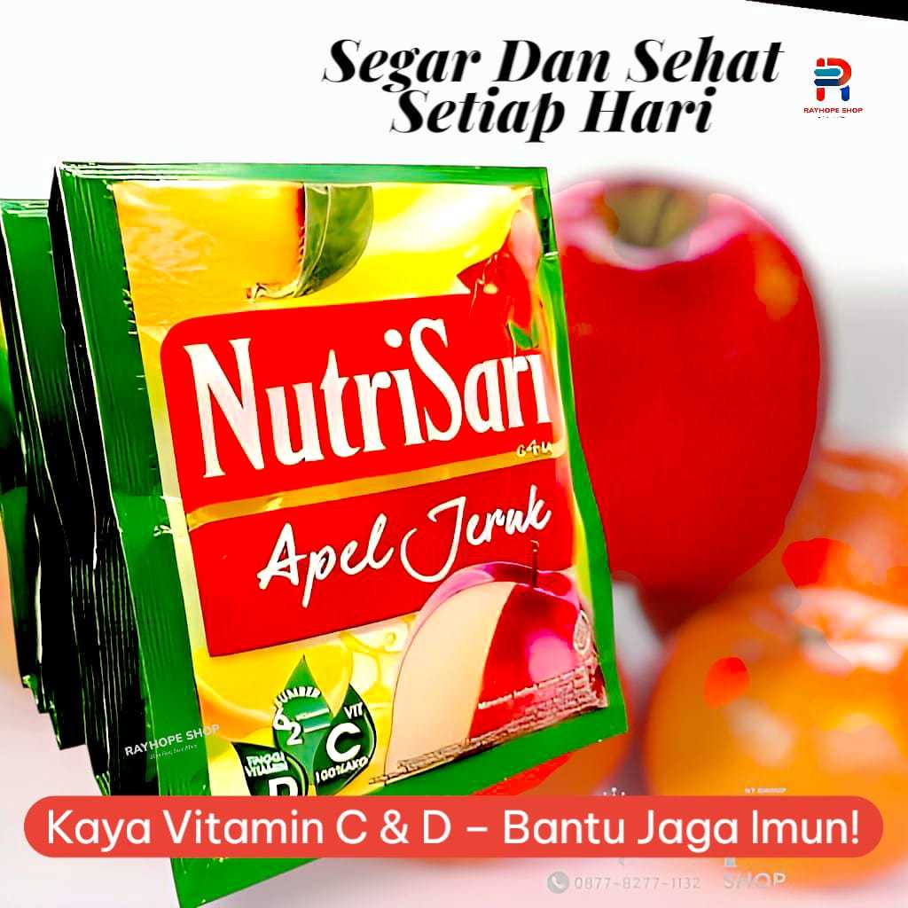 

PROMO Minuman Siap Saji Seduh Bubuk Instan Instant Nutrisari Nutri Sari Rasa Apel Apple Jeruk Orange 40 Sachet Kemasan Renceng Saset Murah Termurah Ide Jualan Umkm Viral Warung Buka Puasa Lebaran Hampers Natal 11 Gram Gr 11Gram 11gr Tinggi Vitamin C D Jus