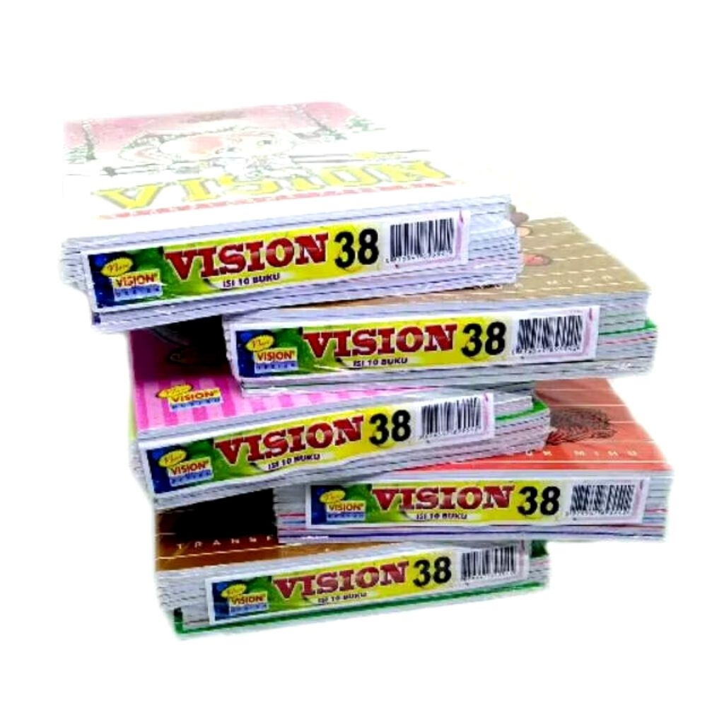 

buku tulis vision isi 38 lembar 1 pack isi 10 pcs