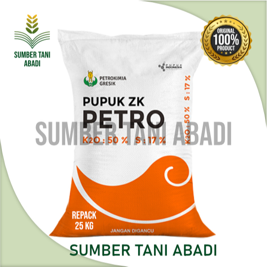 PUPUK ZK PETRO - PUPUK KALIUM SULFAT - 50KG / REPACK 25KG  - PETROKIMIA GRESIK