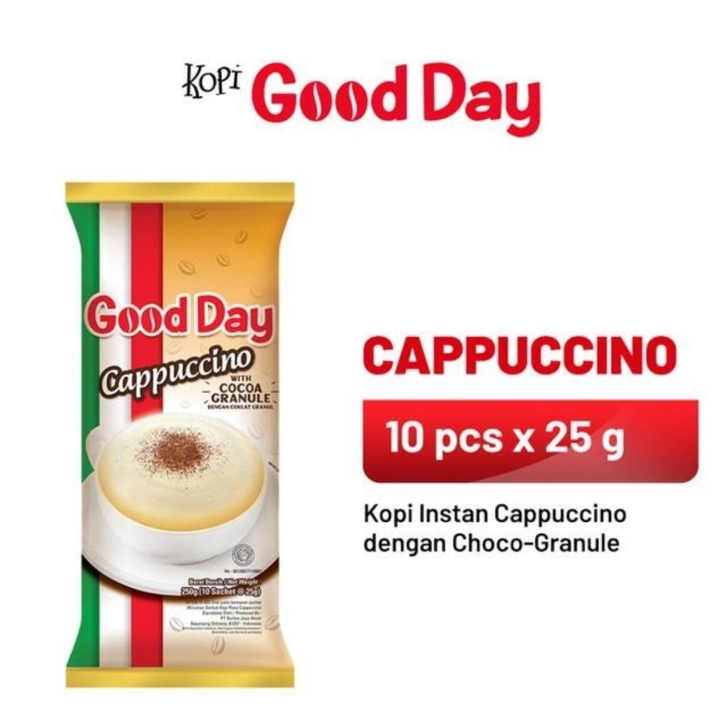 

Good Day Capuccino 1 Pack ( 10 x 25 ) gr
