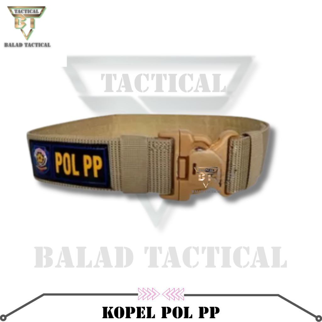 Kopel POL PP Sabuk Tactical Kopel Satpol PP Warna Cream Terbaru Bisa COD