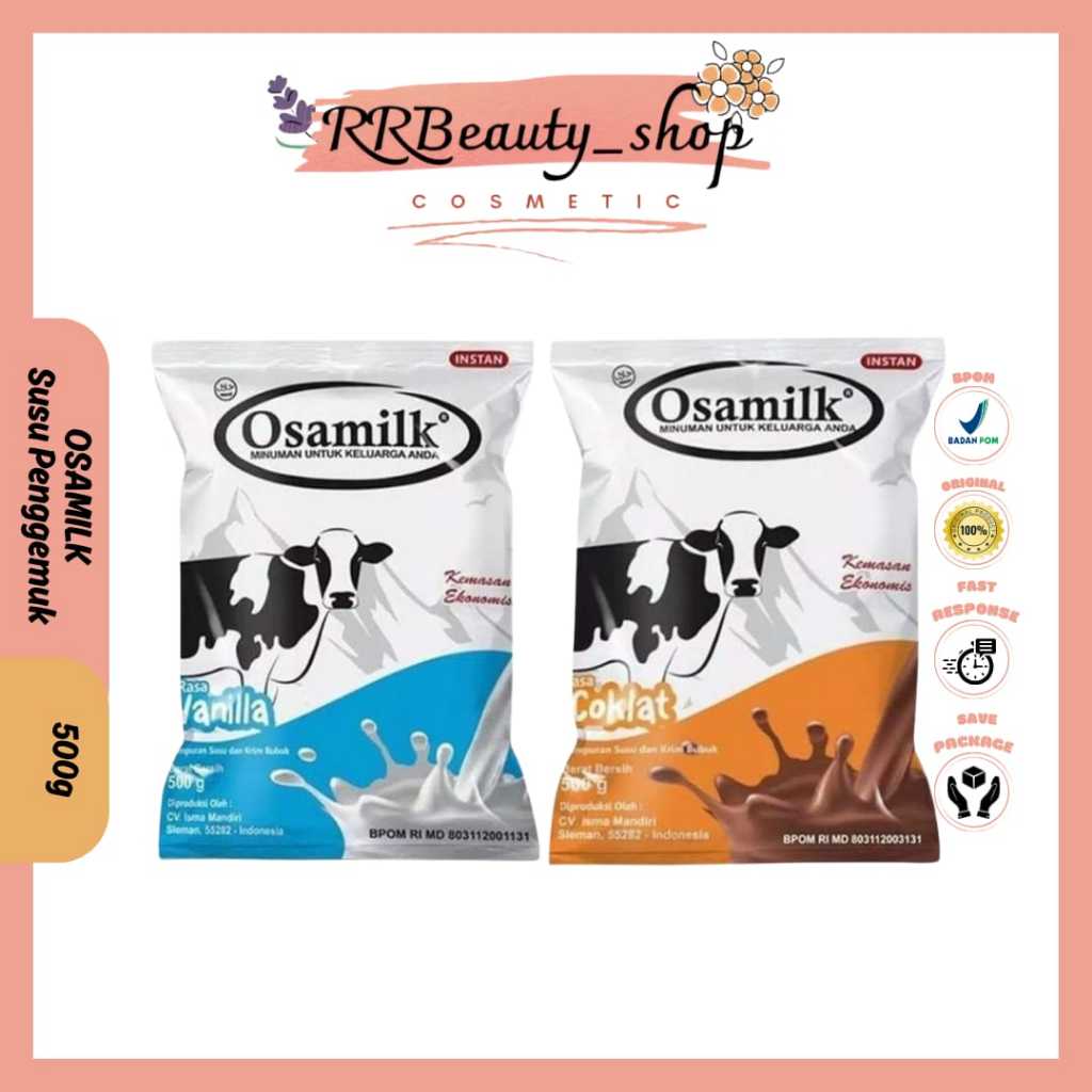 

❤️RRbeautyshop❤️Osamilk Susu Penggemuk Badan Penambah Nafsu Makan 500gr BPOM