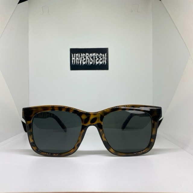 | HAVERSTEEN | KACAMATA KOTAK TORTOISESHELL LEOPARD BLACK BY HAVERSTEEN