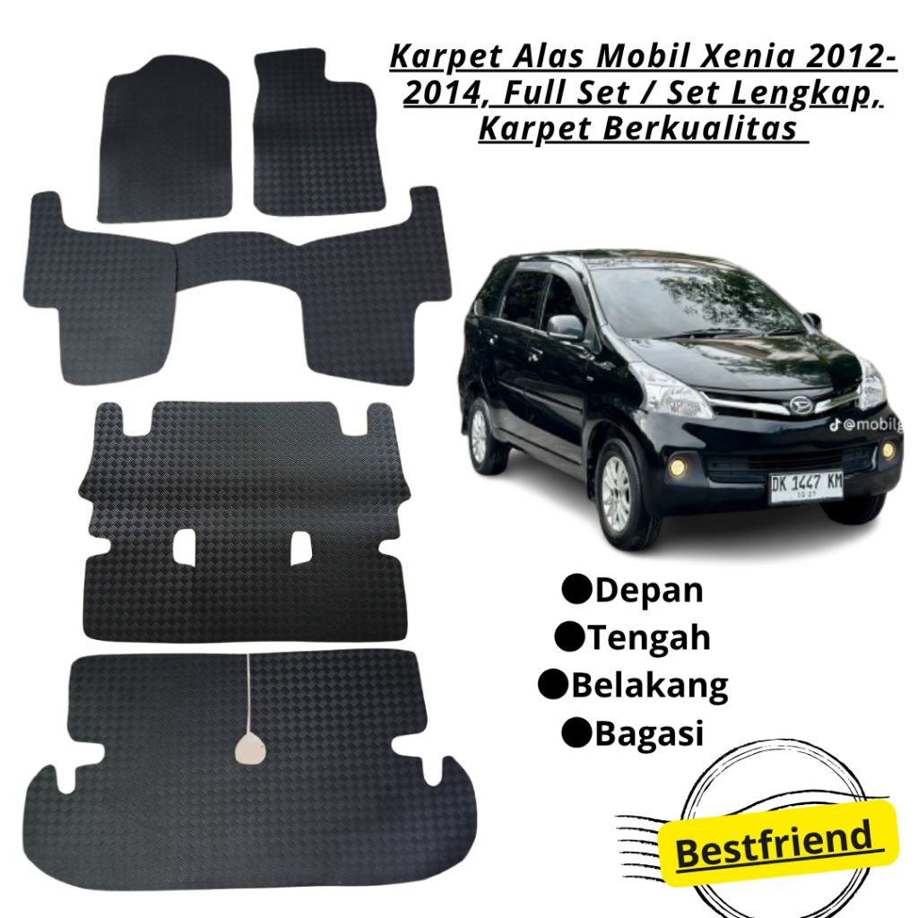 Karpet Mobil Xenia 2012 2013 2014 Karpet Karet Mobil Xenia 2012-2014 Karpet All New Xenia Karpet Lan