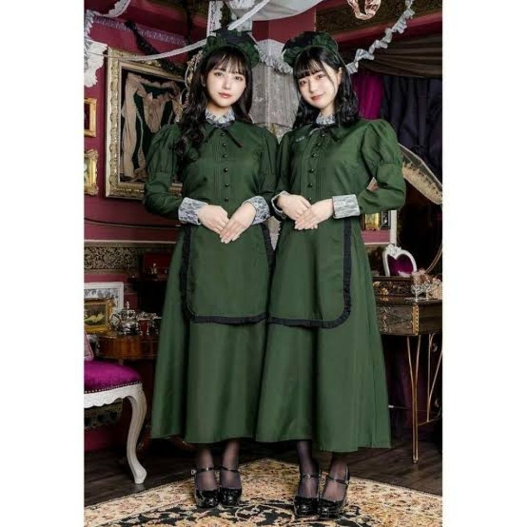 ARMY MAID LONG DRESS COSTUME VINTAGE