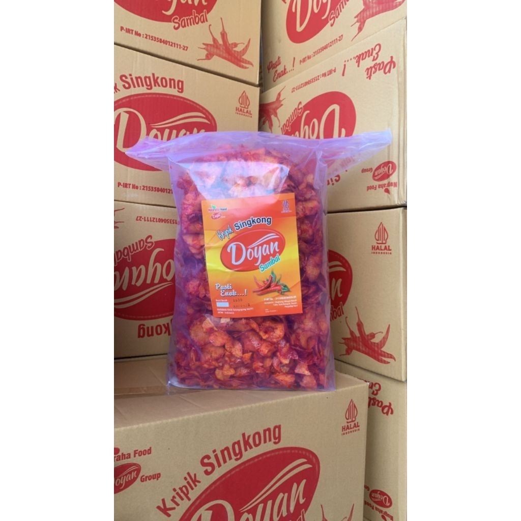 

Kripik SINGKONG NEMPEL Doyan Sambal cemilan Viral cemilan kekinian