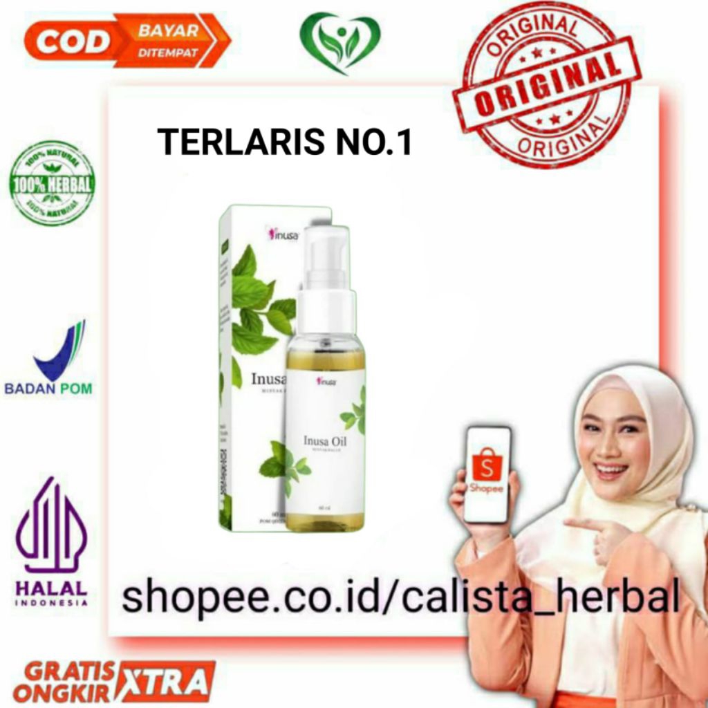 INUSA OIL MINYAK BALUR ORIGINAL - Inusa OilI Tinggal Semprot Nyeri Sendi