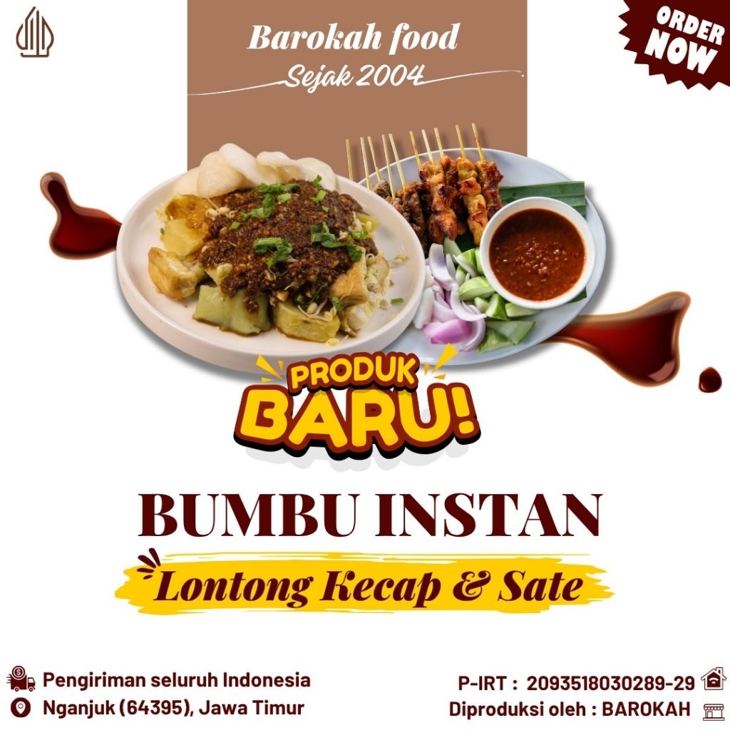 

[COD] Bumbu Kacang Sate, Lontong Kecap, Tahu Tek. "BAROKAH