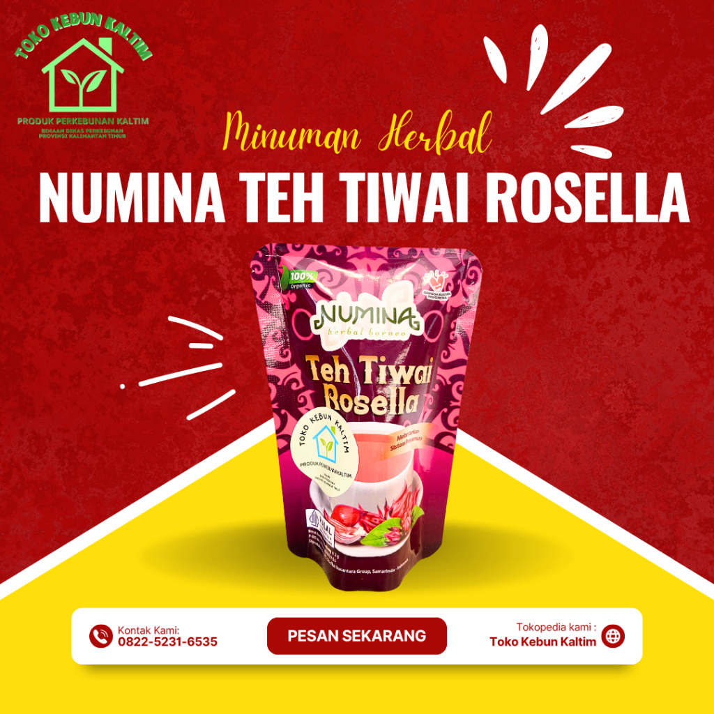 

Numina Teh Tiwai Rosella Minuman Herbal Borneo