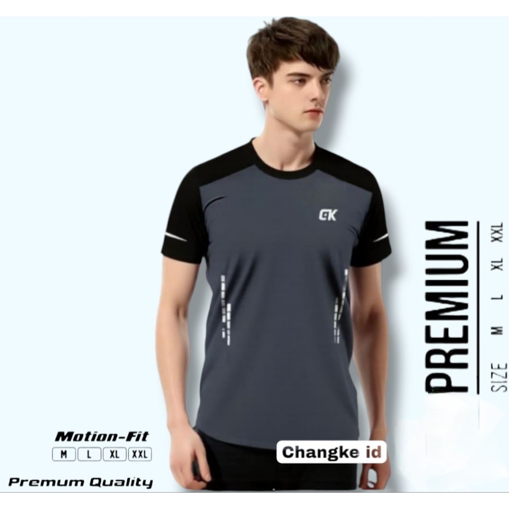 KAOS Gym IMPORT KAOS RUNNING BAJU BOLAHRAGA PRIA WANITA DEWASA BAJU VOLI KAOS BADMINTON TERMURAH BAJ